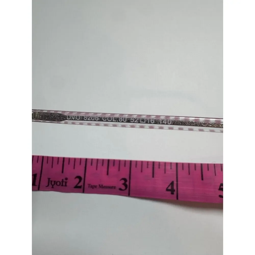 NEW Di Valdi DVO8206 - Clear polka bot cat eye Eyeglasses frame